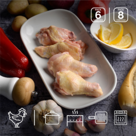 Drumet de pollo orgánico. pack de 6/8 unid. Congelado. Listo para cocinar.